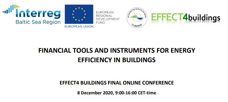 Financial tools and instruments for energy efficiency in buildings