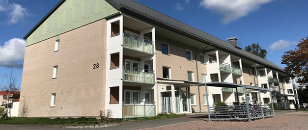 Resident building at Tjärna Ängar in Borlänge, Sweden